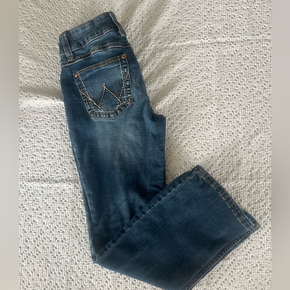 Wrangler Dark Blue Boot Cut Jeans